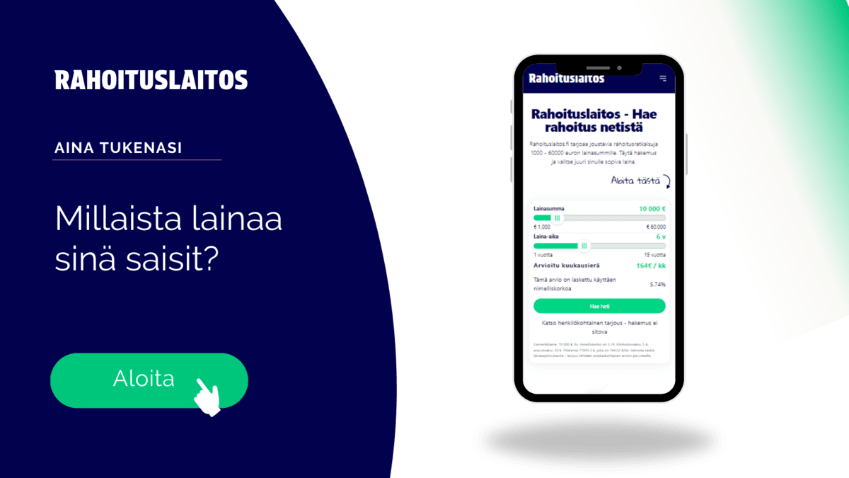 Kilpailuta Rahoitus - Lainaa 2500 euroa